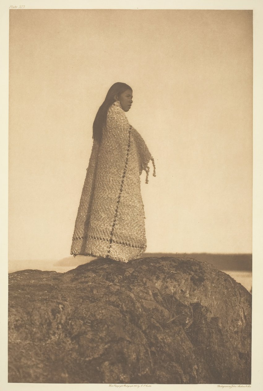 Cowichan Kızı, 1912. by Edward Sheriff Curtis