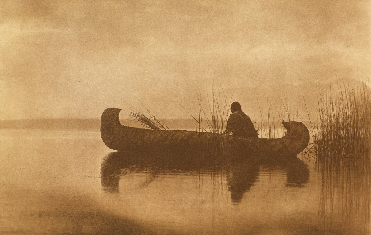 Kutenai Ördek Avcısı by Edward Sheriff Curtis