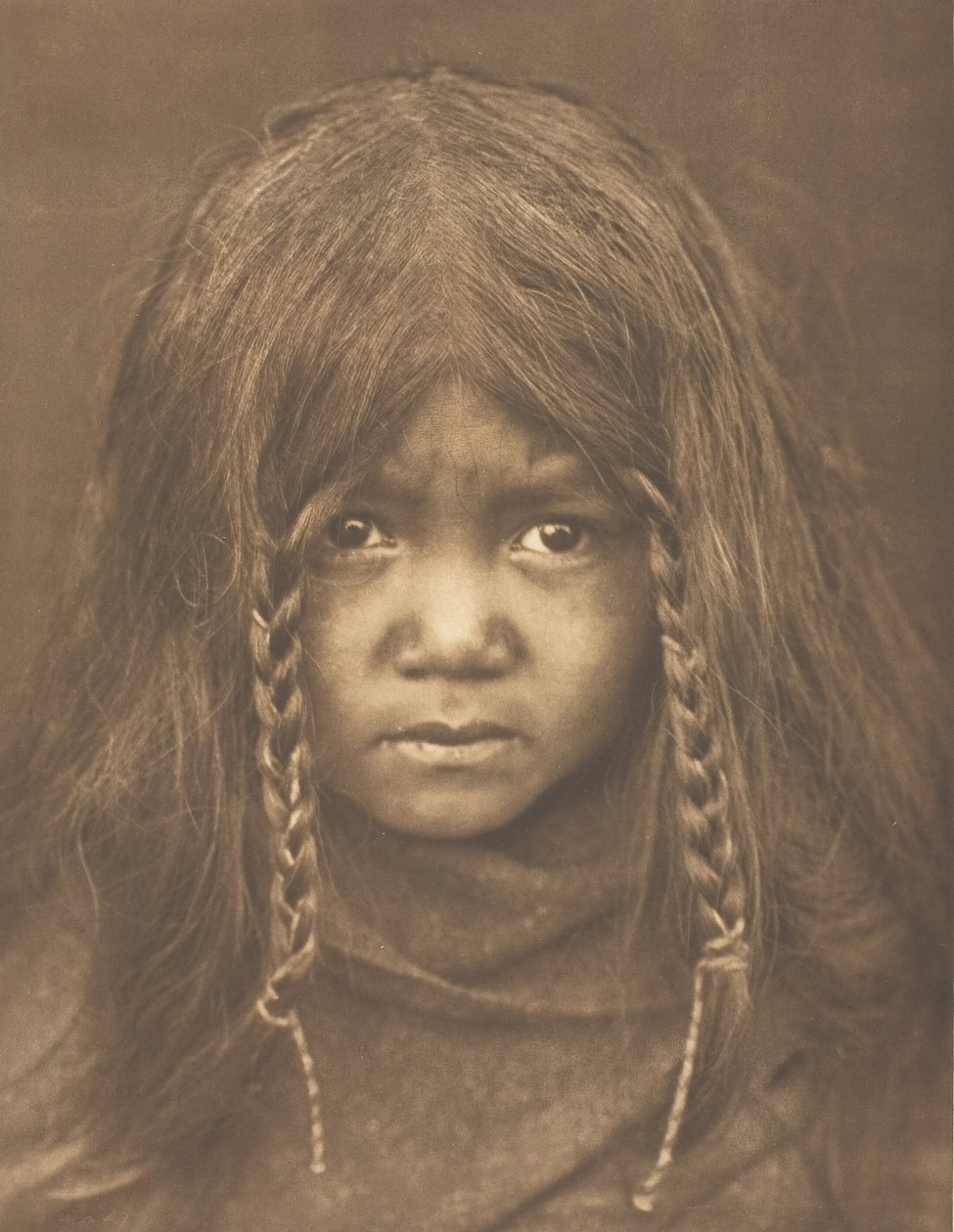Quilcene Çocuk, 1912. by Edward Sheriff Curtis