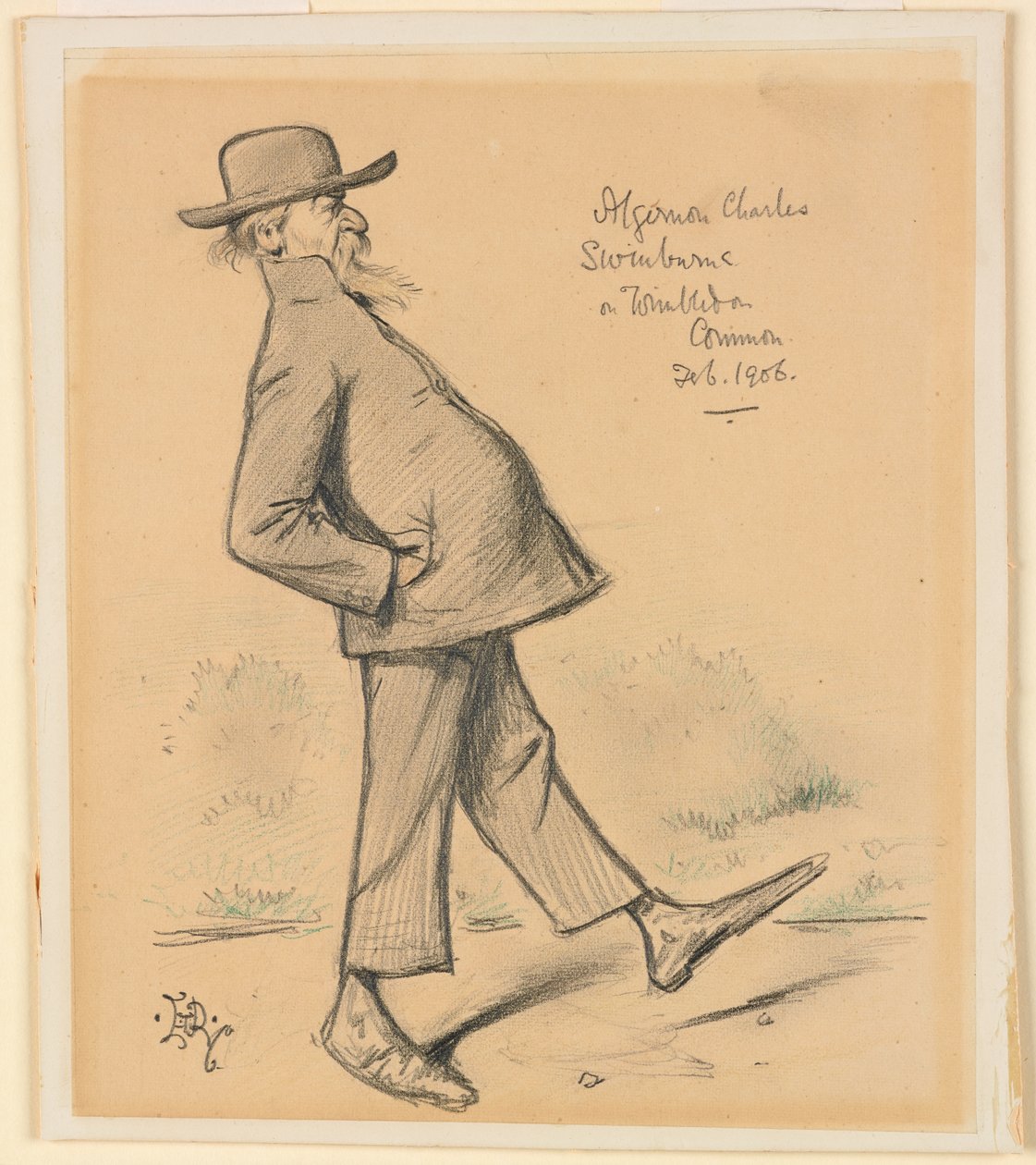 Wimbledon Common'da Algernon Charles Swinburne by Edward Tennyson Reed