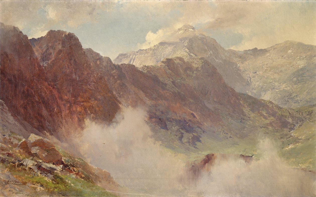 Snowdon At Nalı, 1908 by Edward Theodore Compton