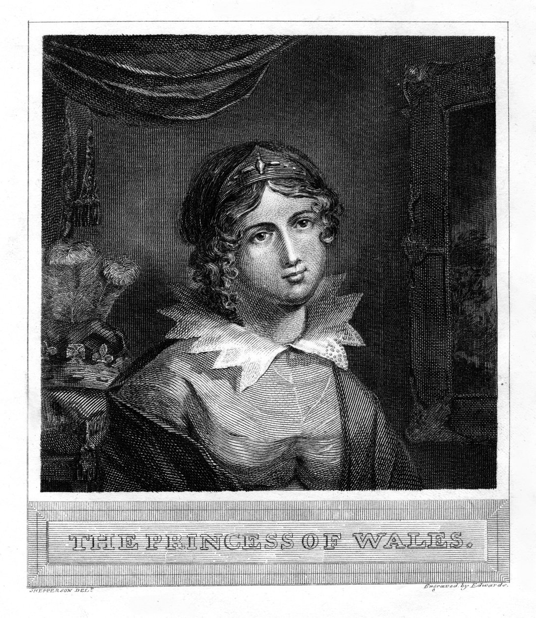 Galler Prensesi, 19. yüzyıl. by Edwards