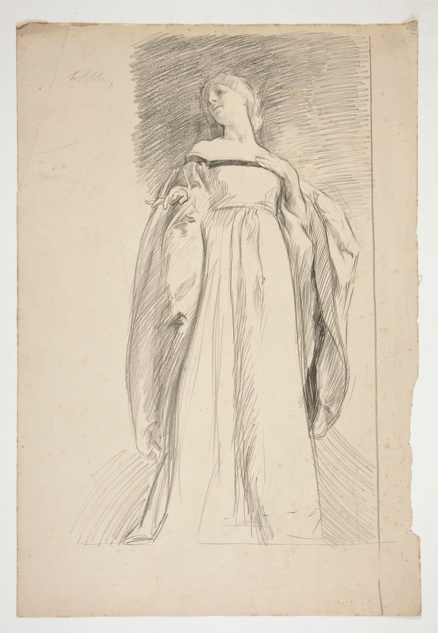için şekil çalışması by Edwin Austin Abbey