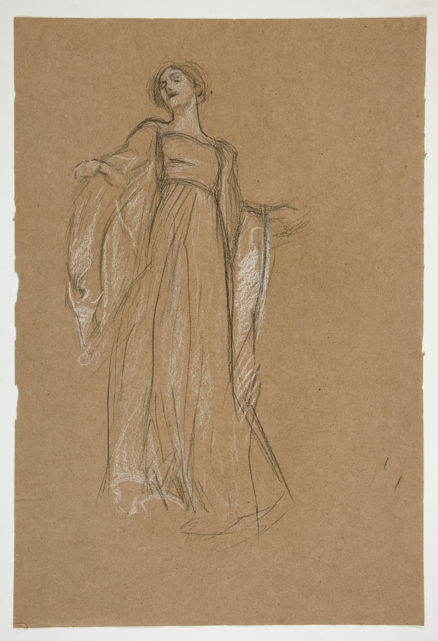 için şekil çalışması by Edwin Austin Abbey