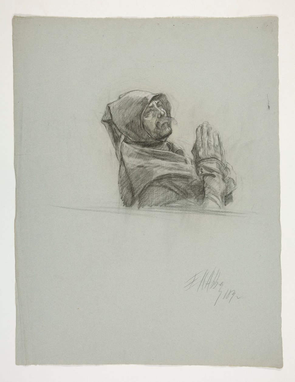 Kral Arthur için şekil çalışması by Edwin Austin Abbey