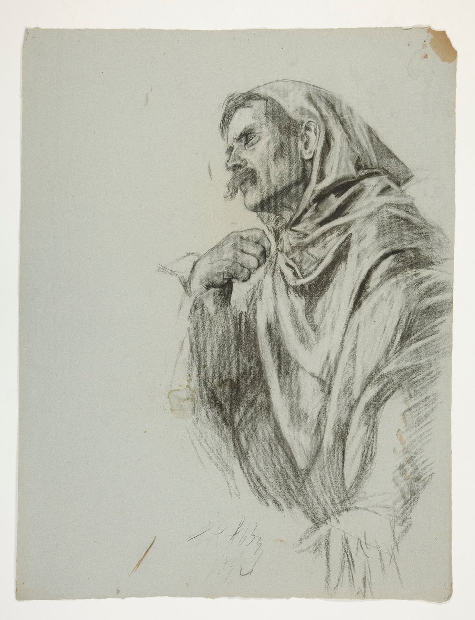 Kral Arthur için şekil çalışması by Edwin Austin Abbey