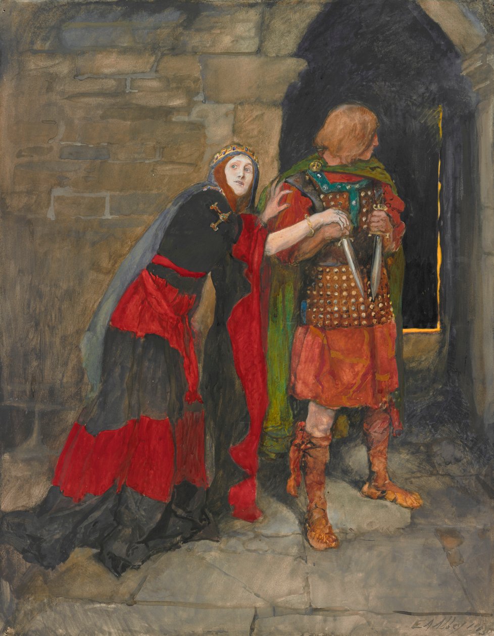 Leydi Macbeth: by Edwin Austin Abbey