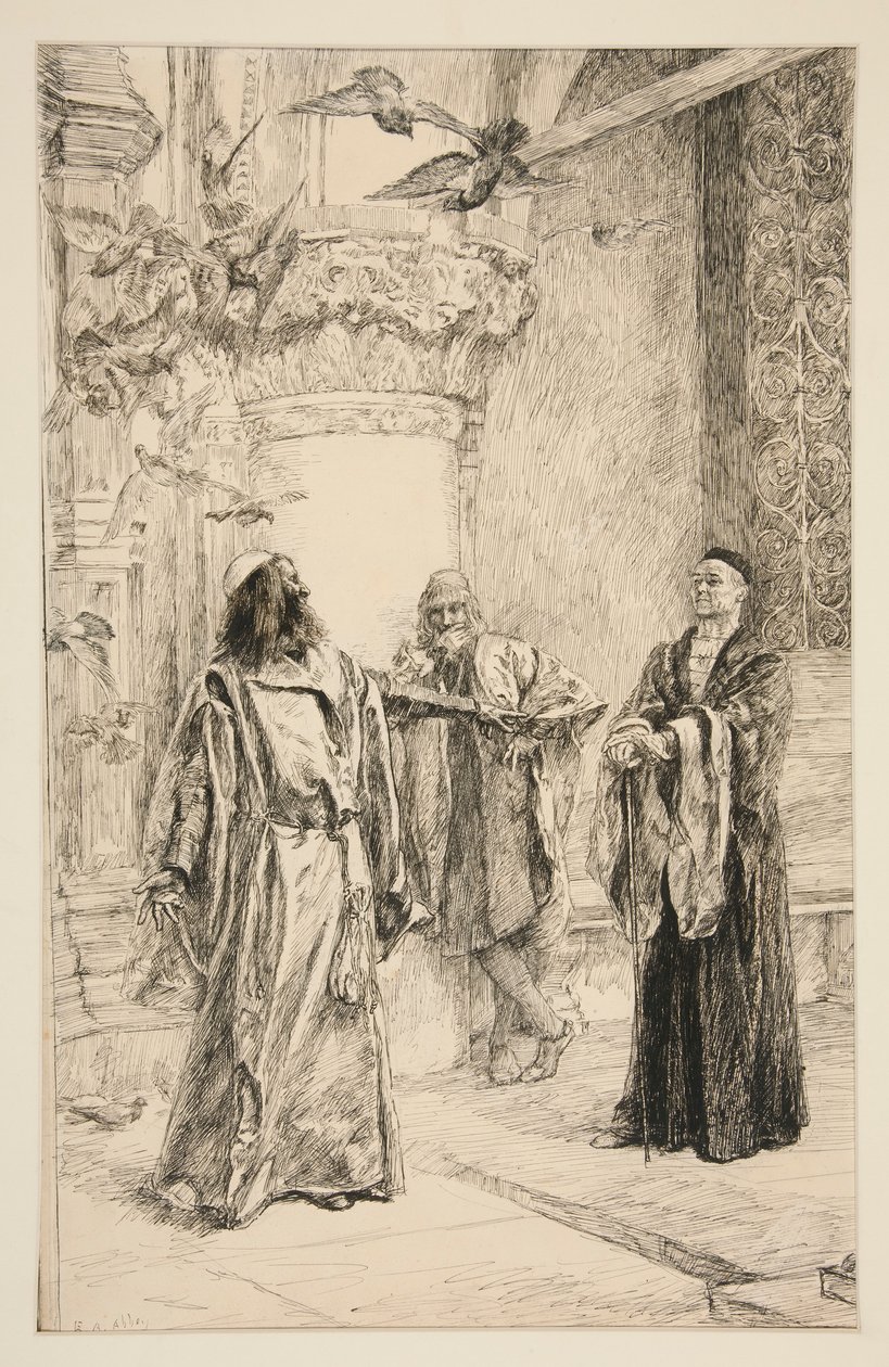 Utangaç: by Edwin Austin Abbey