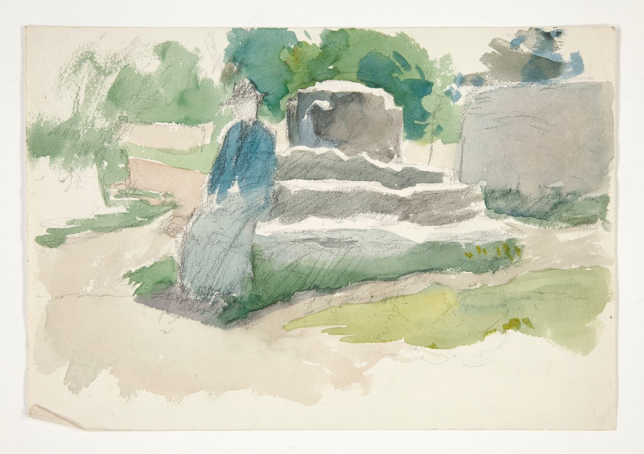 için eskiz by Edwin Austin Abbey