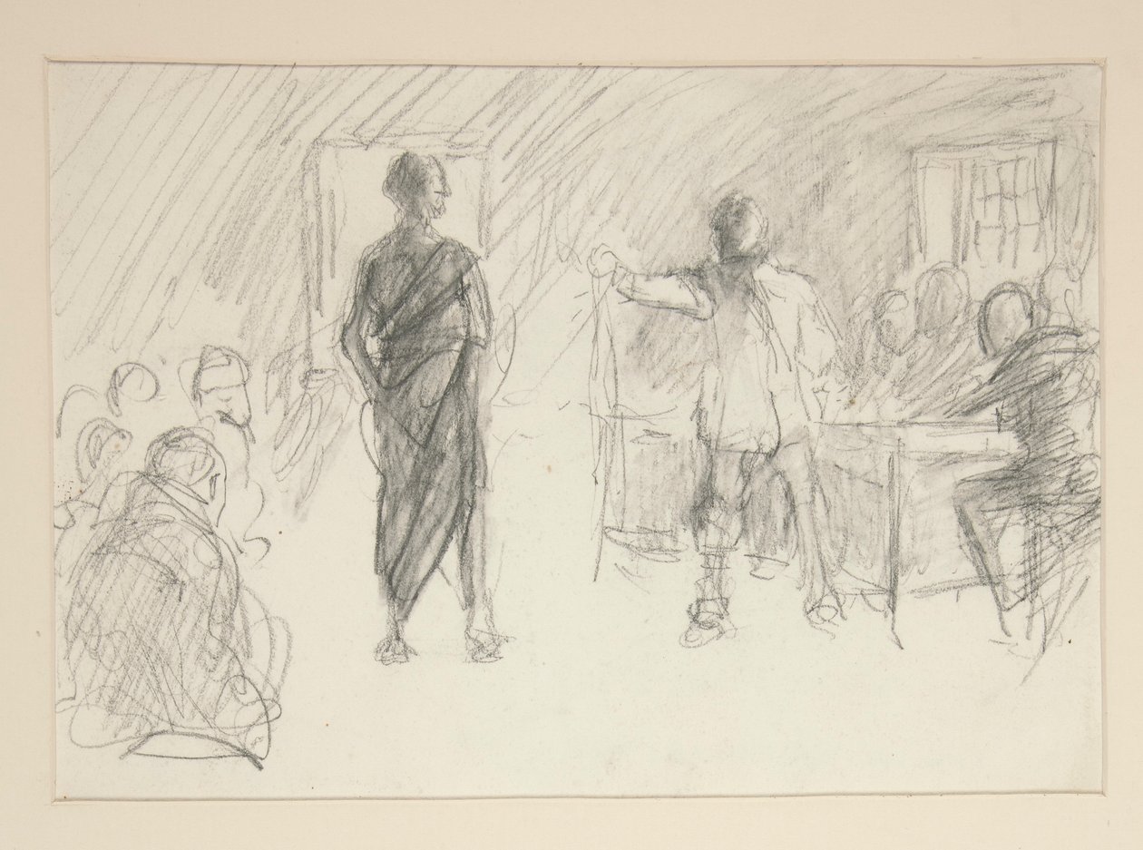 için çalışma by Edwin Austin Abbey