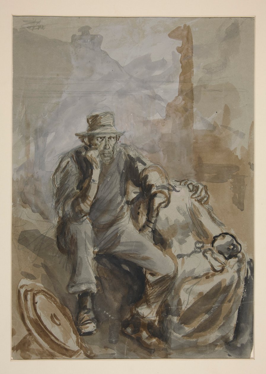 için çalışma by Edwin Austin Abbey