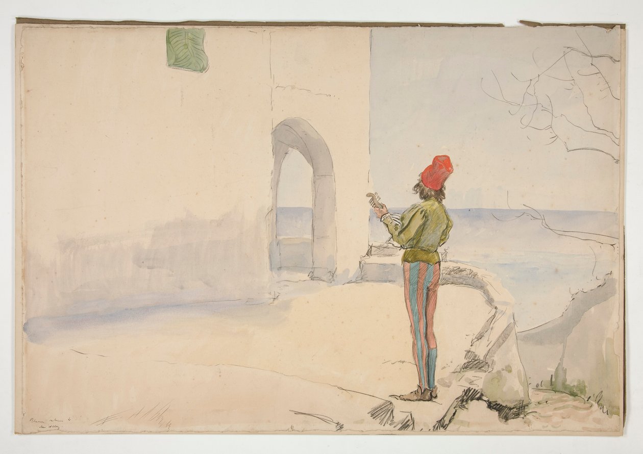 için çalışma by Edwin Austin Abbey