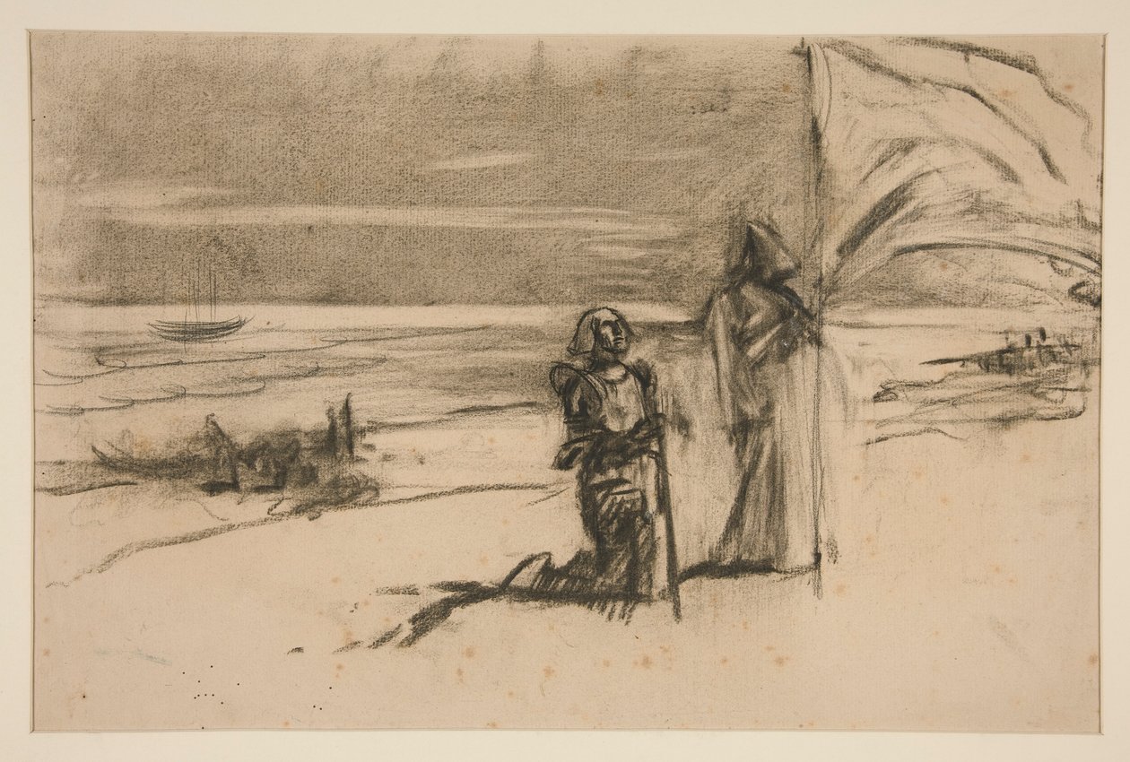için çalışma by Edwin Austin Abbey