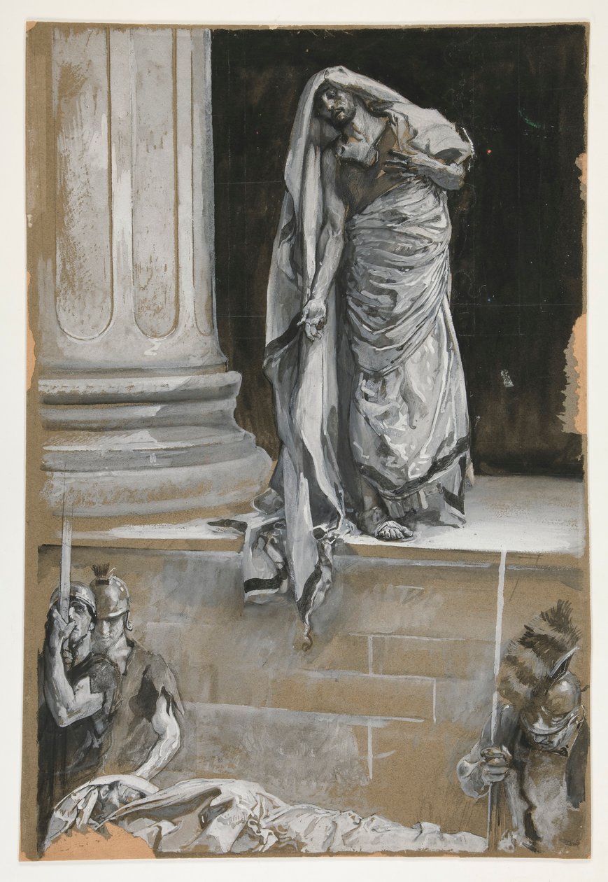 Anthony için çalışma by Edwin Austin Abbey