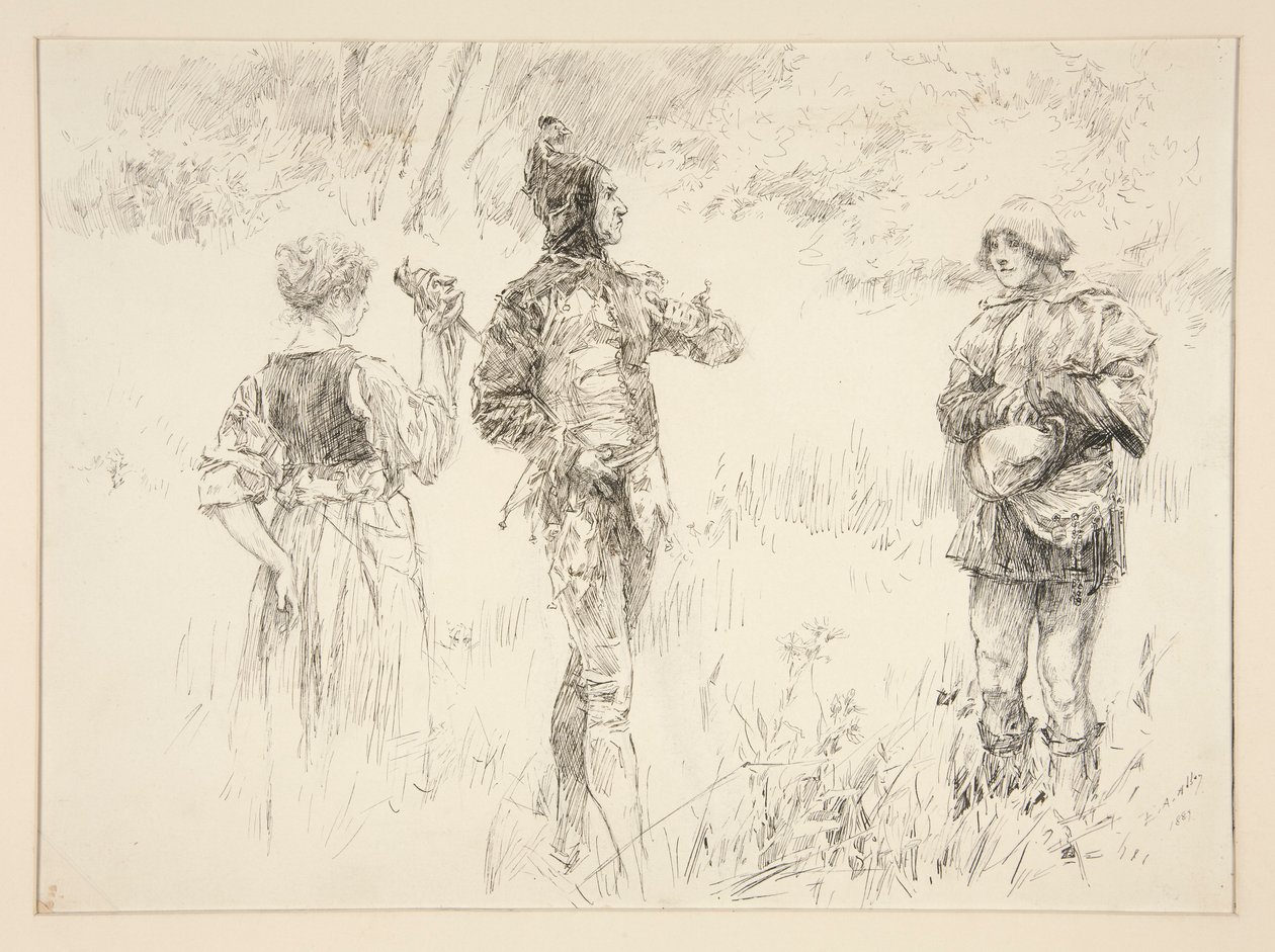 Mihenk taşı: by Edwin Austin Abbey