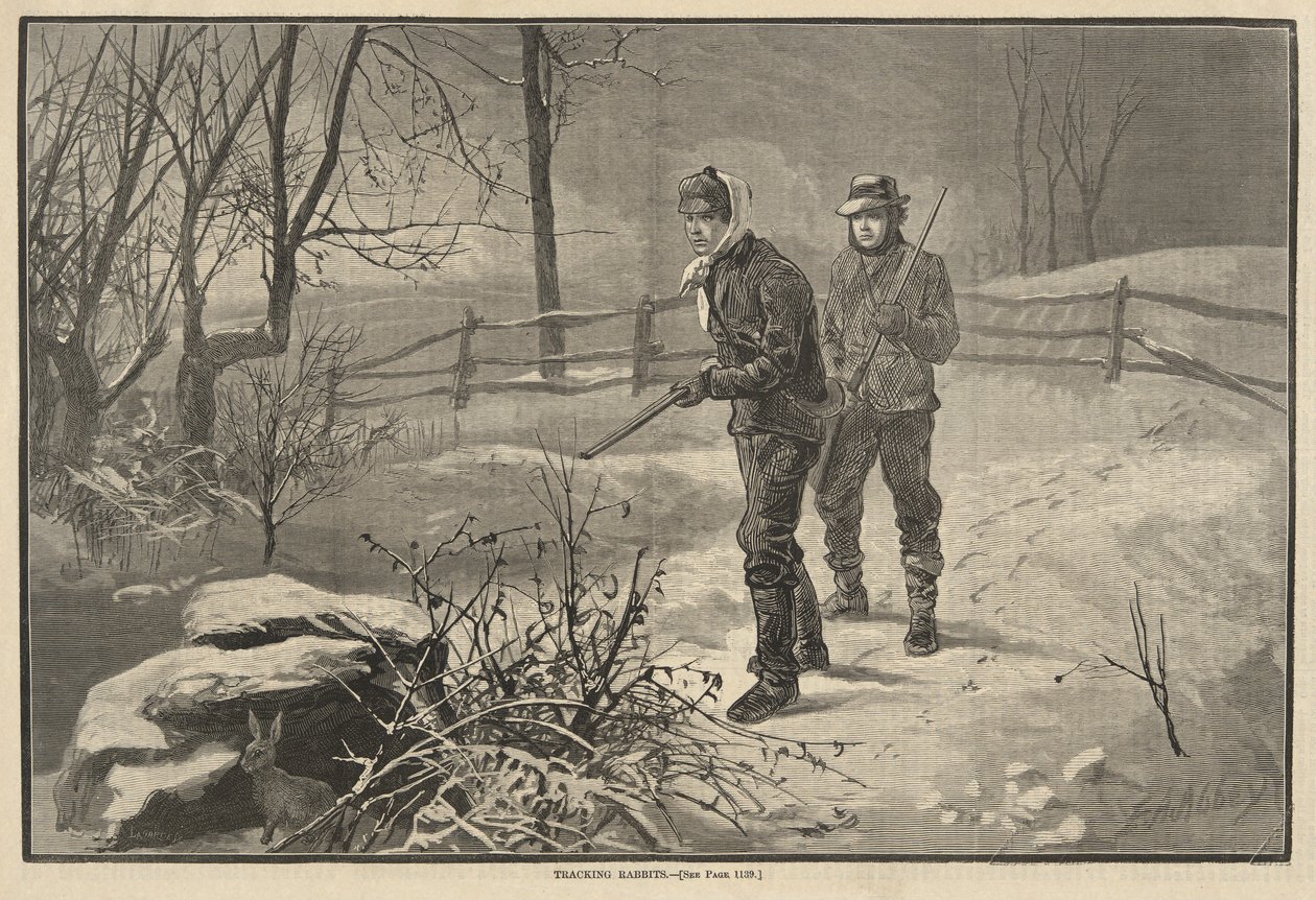 Tavşanları İzlemek by Edwin Austin Abbey