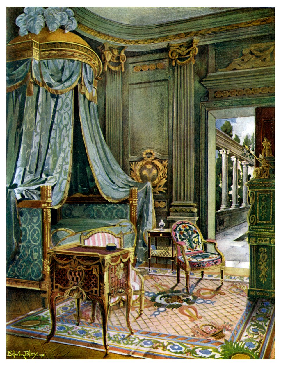 Yatak odası, 1911-1912. by Edwin Foley
