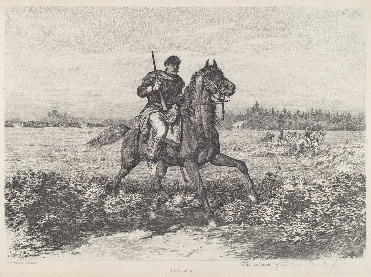 Süvari İlerlemesi by Edwin Forbes