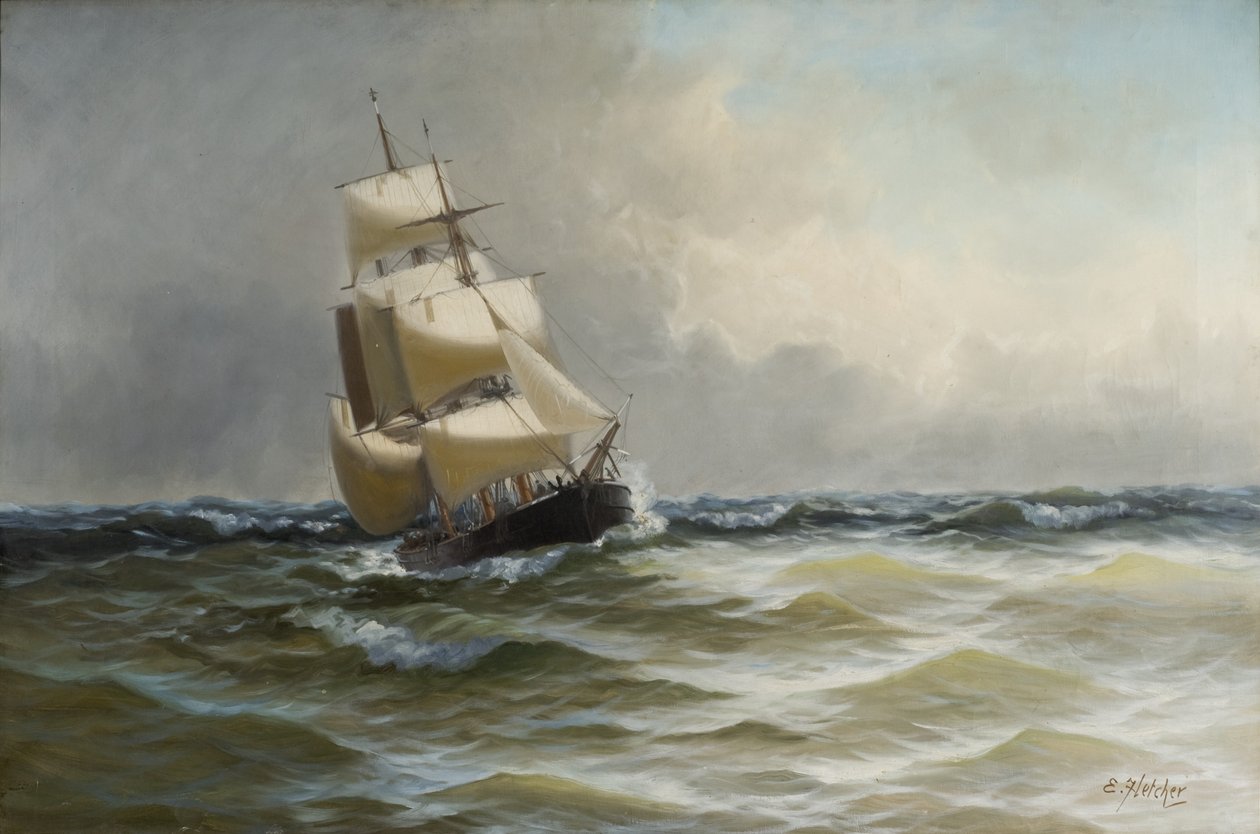 Deniz manzarası by Edwin Henry Eugene Fletcher
