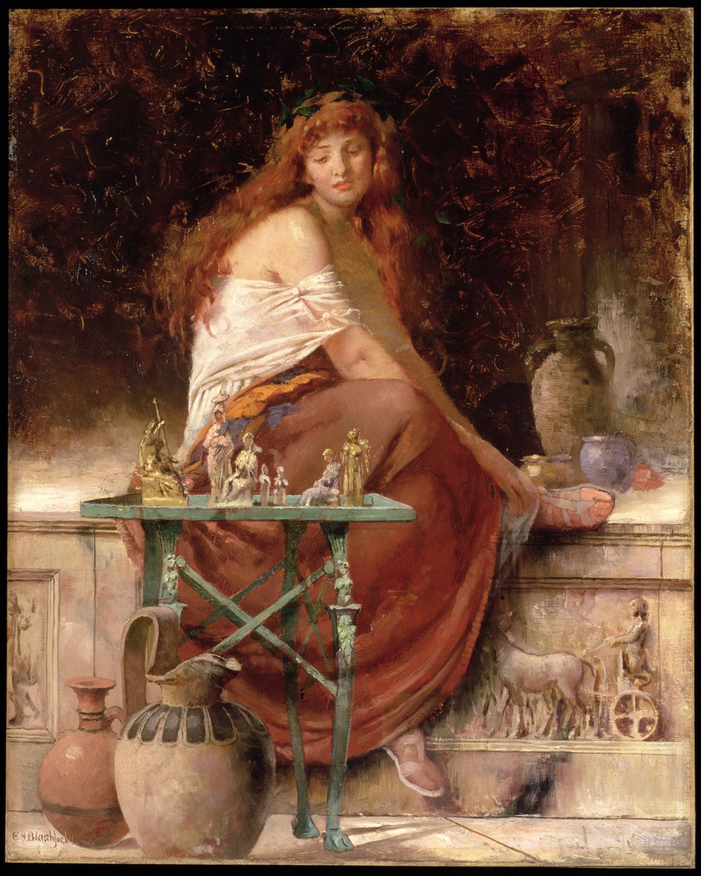 ಕೆಂಪು ಕೂದಲಿನ ಬ್ಯೂಟಿ ಟರ್ಕಿ by Edwin Howland Blashfield