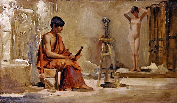 Sanatçının Modeli by Edwin Longsden Long