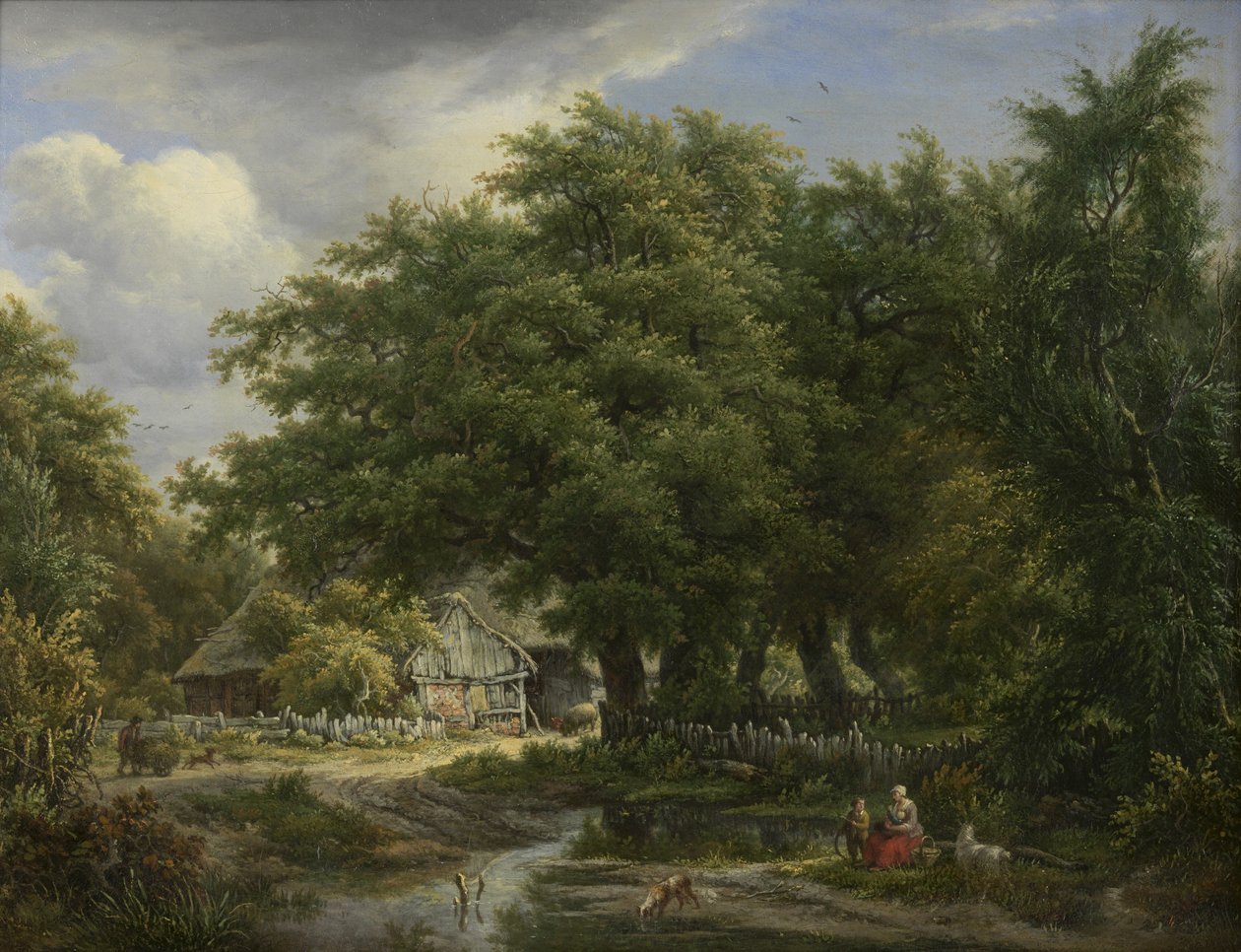 Ağaçlar arasında çiftlik evi (Emmen) by Egbert van Drielst  
