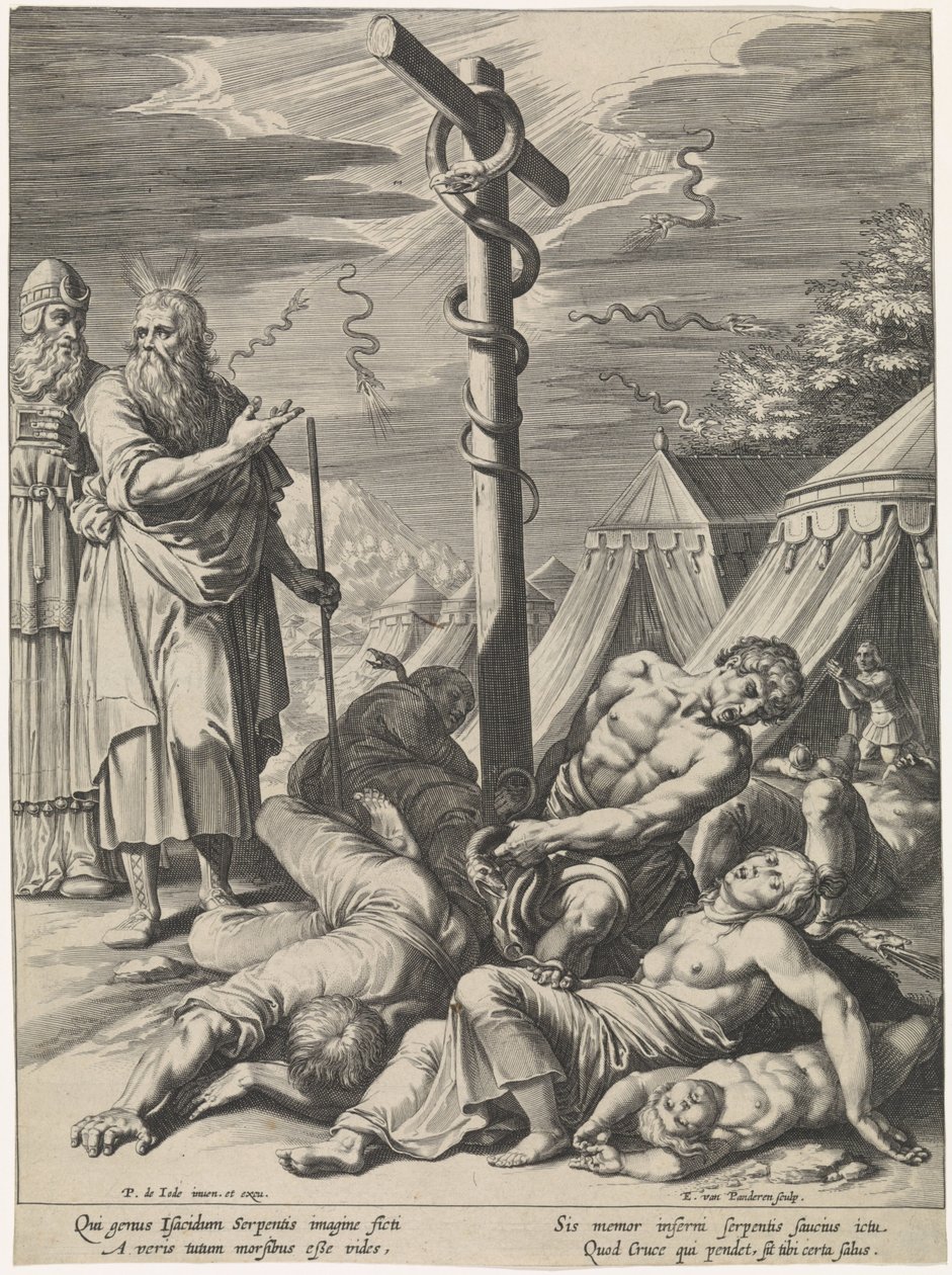 Musa ve Yüzsüz Yılan by Egbert van Panderen