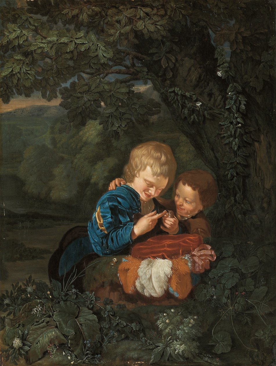 Genç Kuş Yakalayıcılar by Eglon Hendrick van der Neer