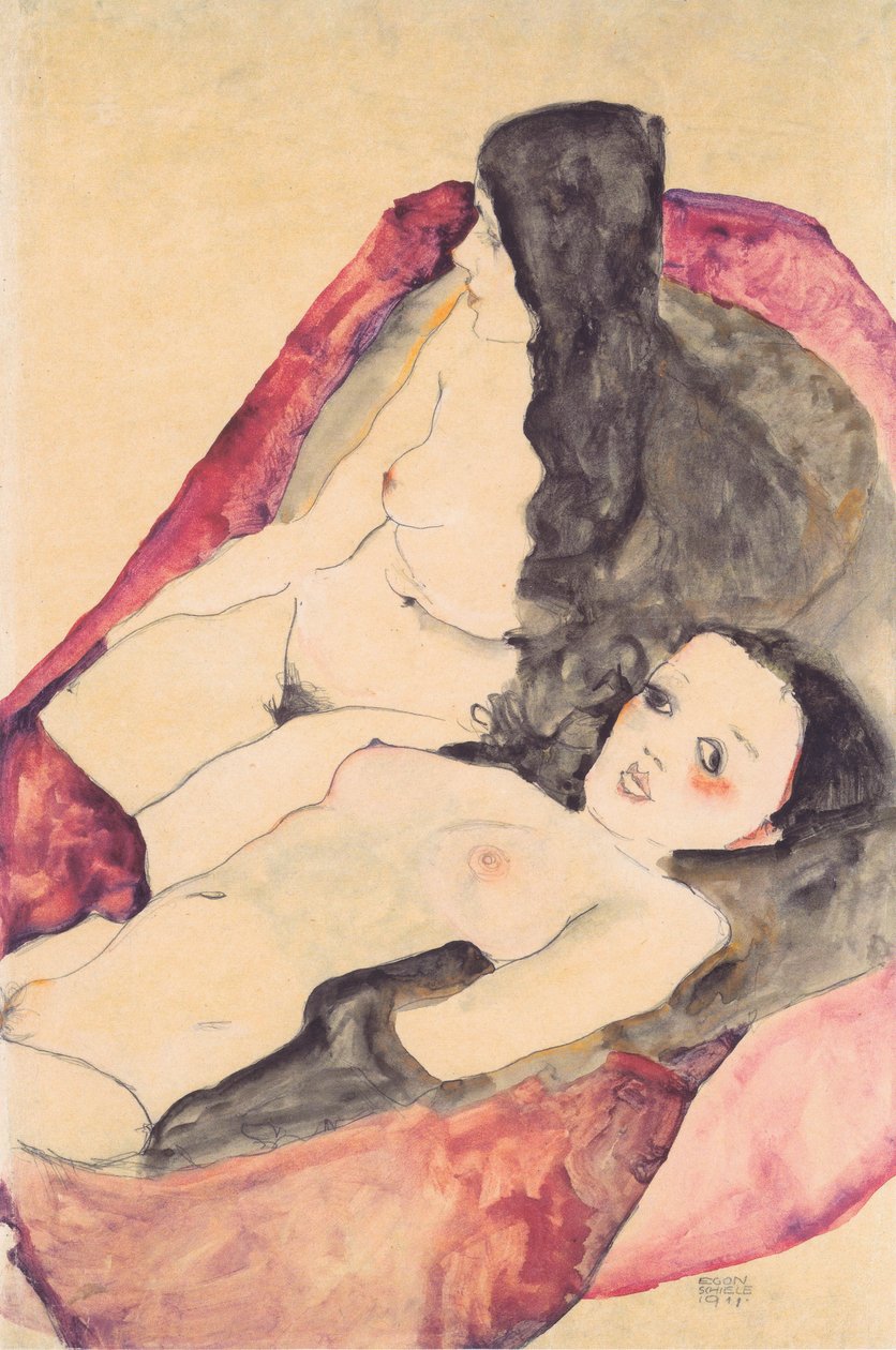 iki kız dosyası by Egon Schiele