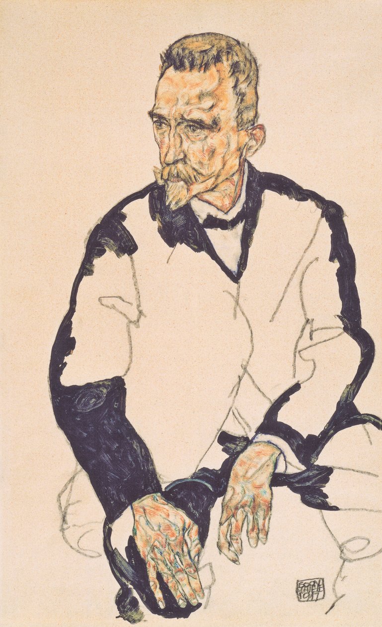 Bildnis Heinrich Benesch by Egon Schiele