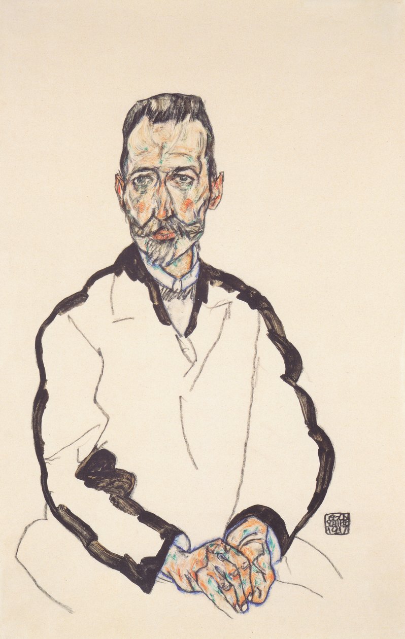 Bildnis Heinrich Benesch by Egon Schiele