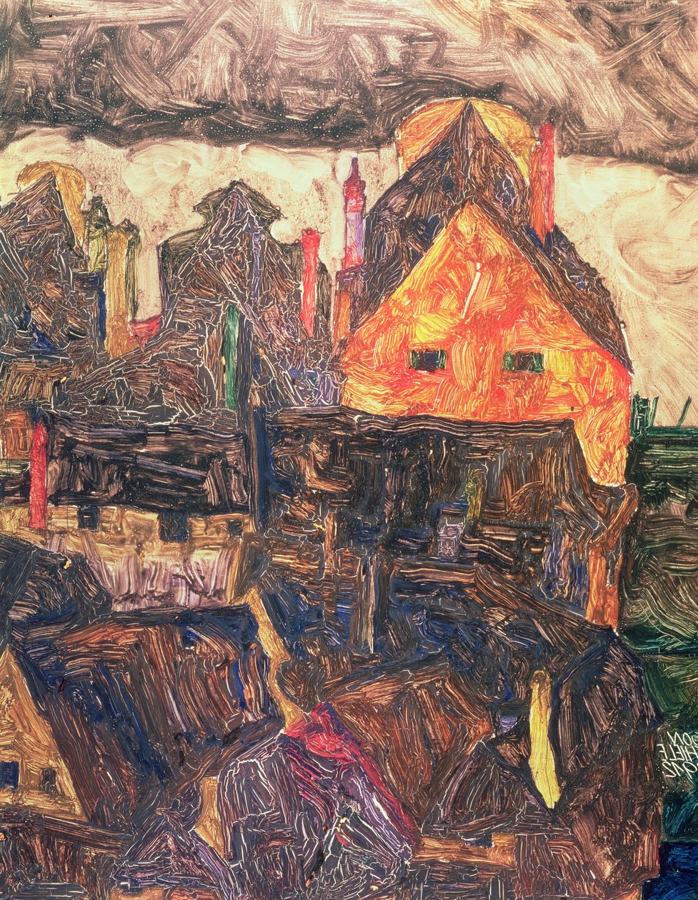 ಕ್ರುಮೌ ಆನ್ ದಿ ಮಾಡೆಲ್, 1912 ಟರ್ಕ್ by Egon Schiele