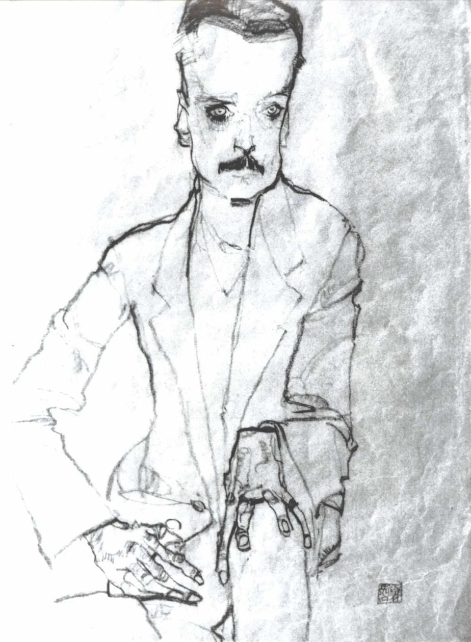 Portre Eduard Kosmack by Egon Schiele