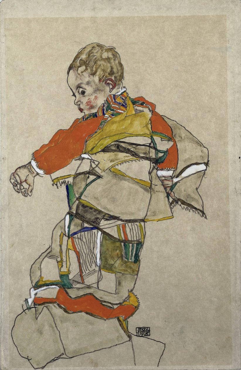 Bir çocuğun portresi by Egon Schiele