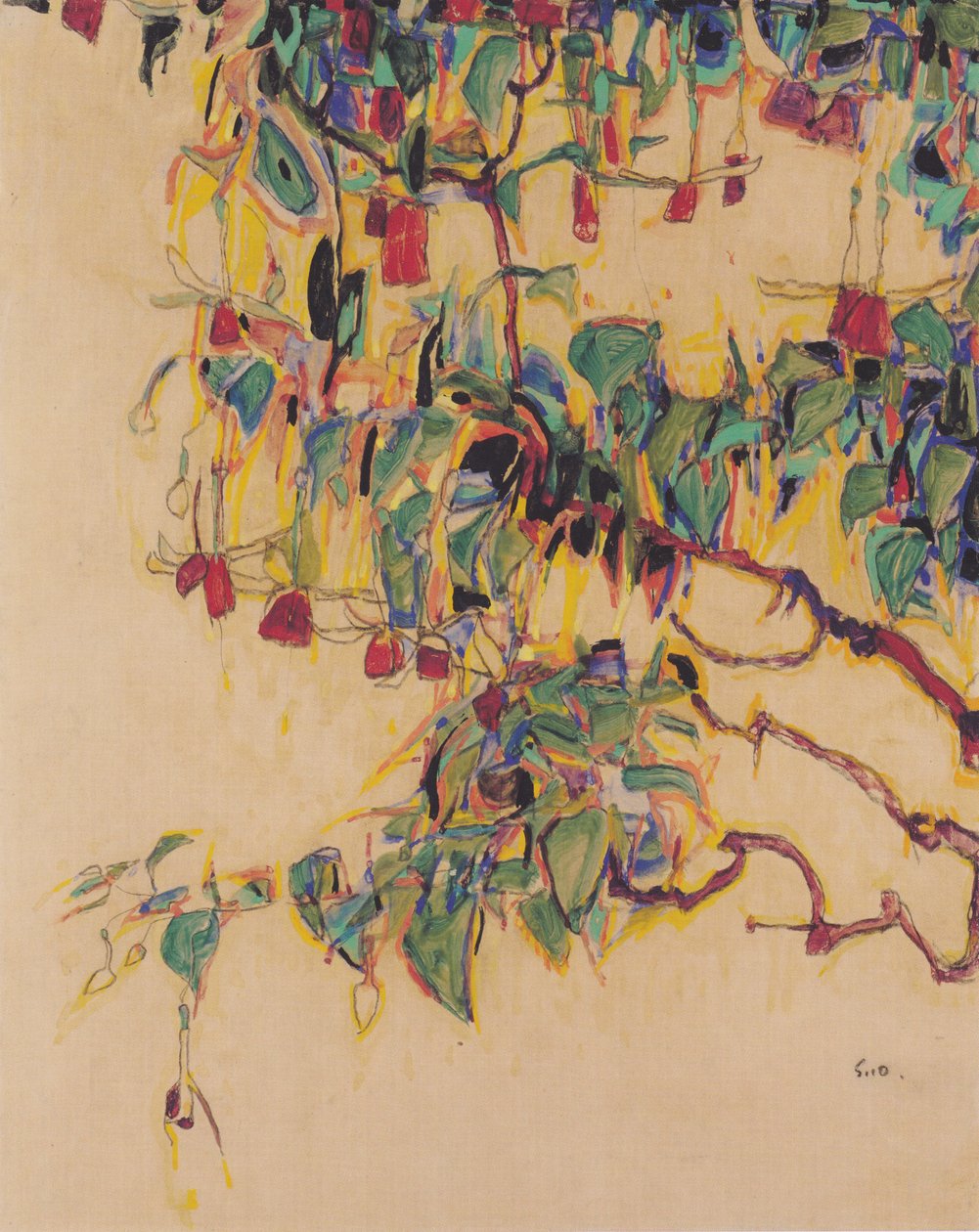 Güneş ağacı by Egon Schiele
