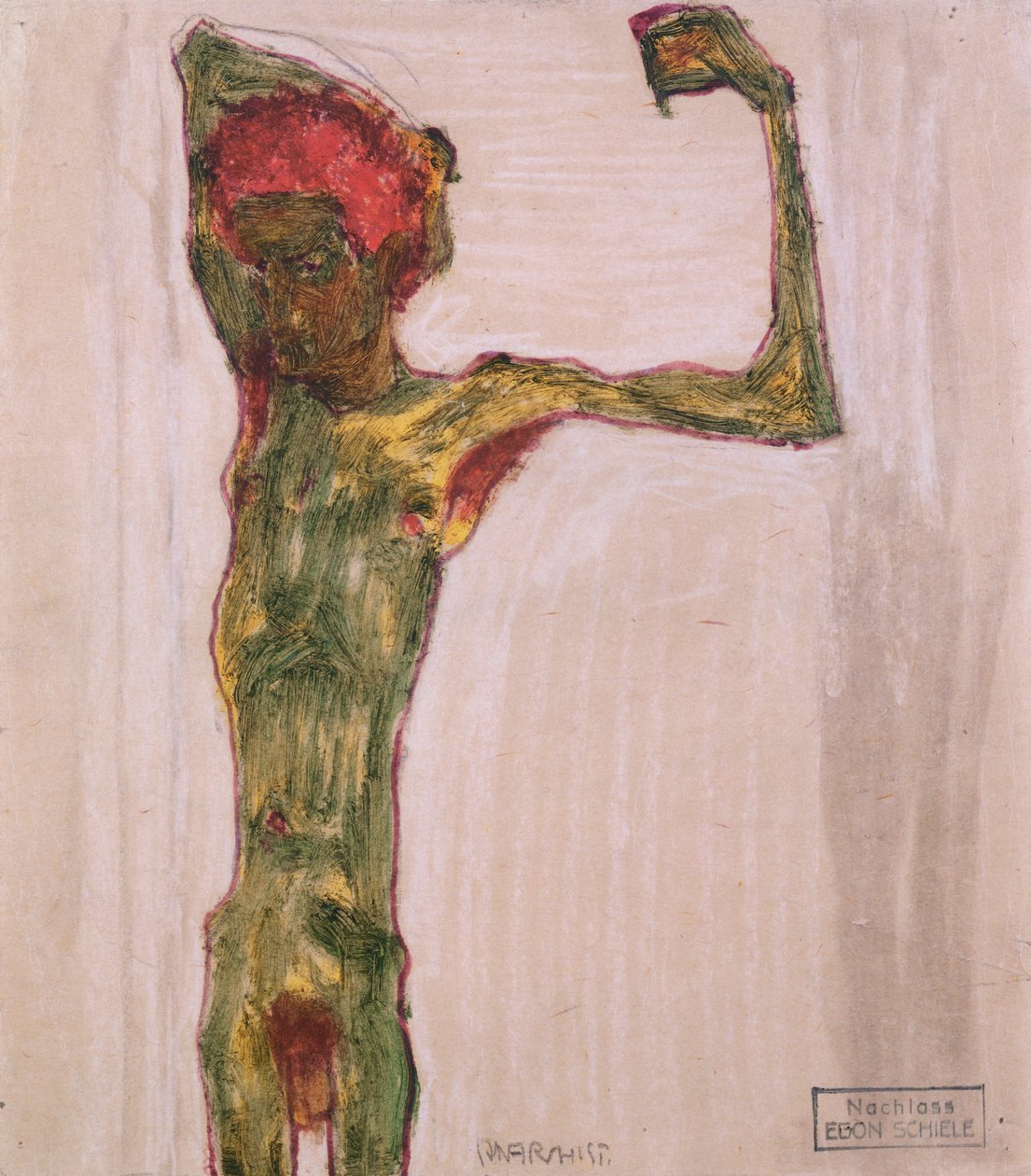 Anarşist, c.1909-10 by Egon Schiele