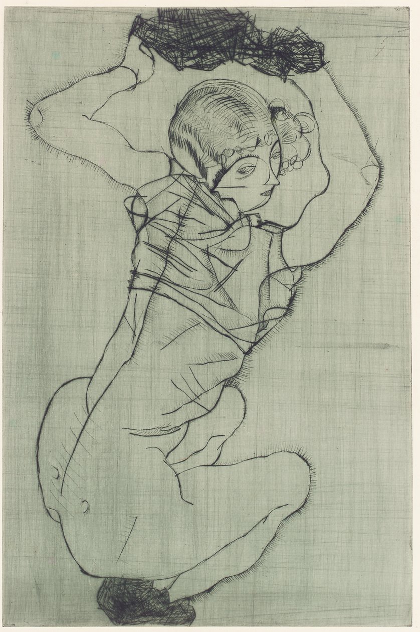 Çömelme by Egon Schiele