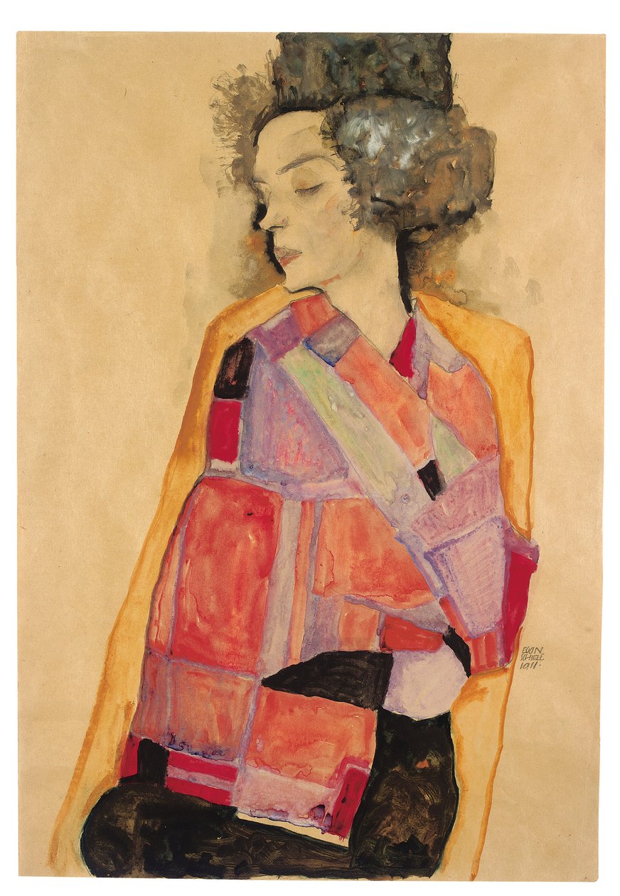 Rüya Gören Kadın (Gerti Schiele) by Egon Schiele