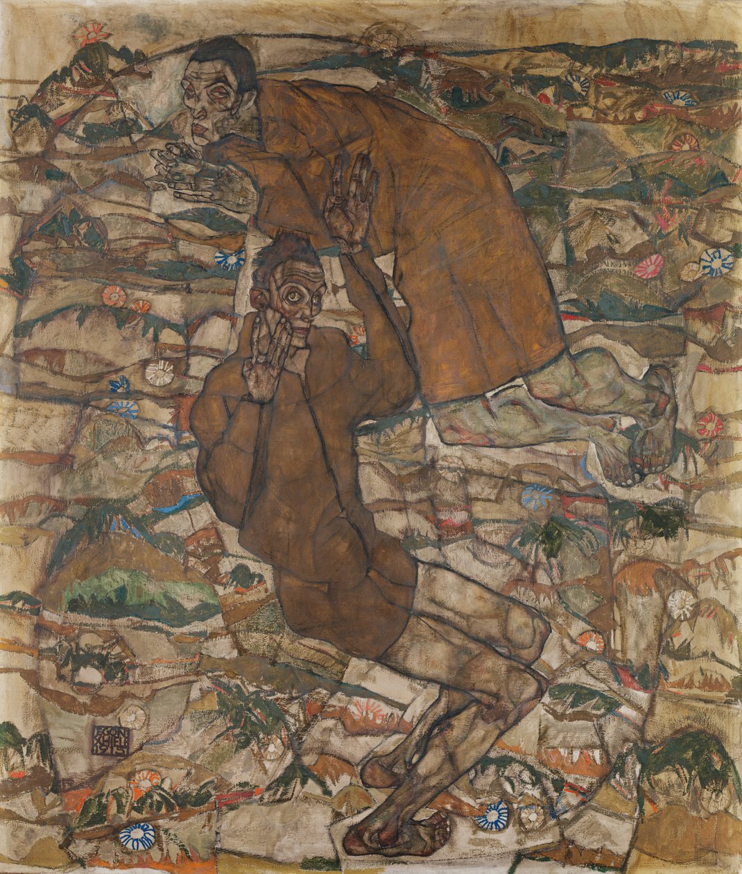 Havaya Yükselme (Kör II) by Egon Schiele