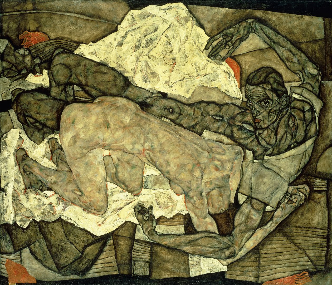 aşıklar by Egon Schiele