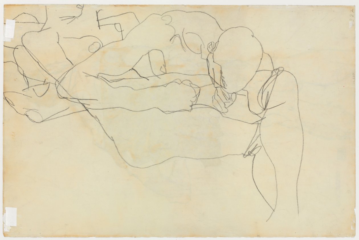 Aşıklar, 1913 by Egon Schiele