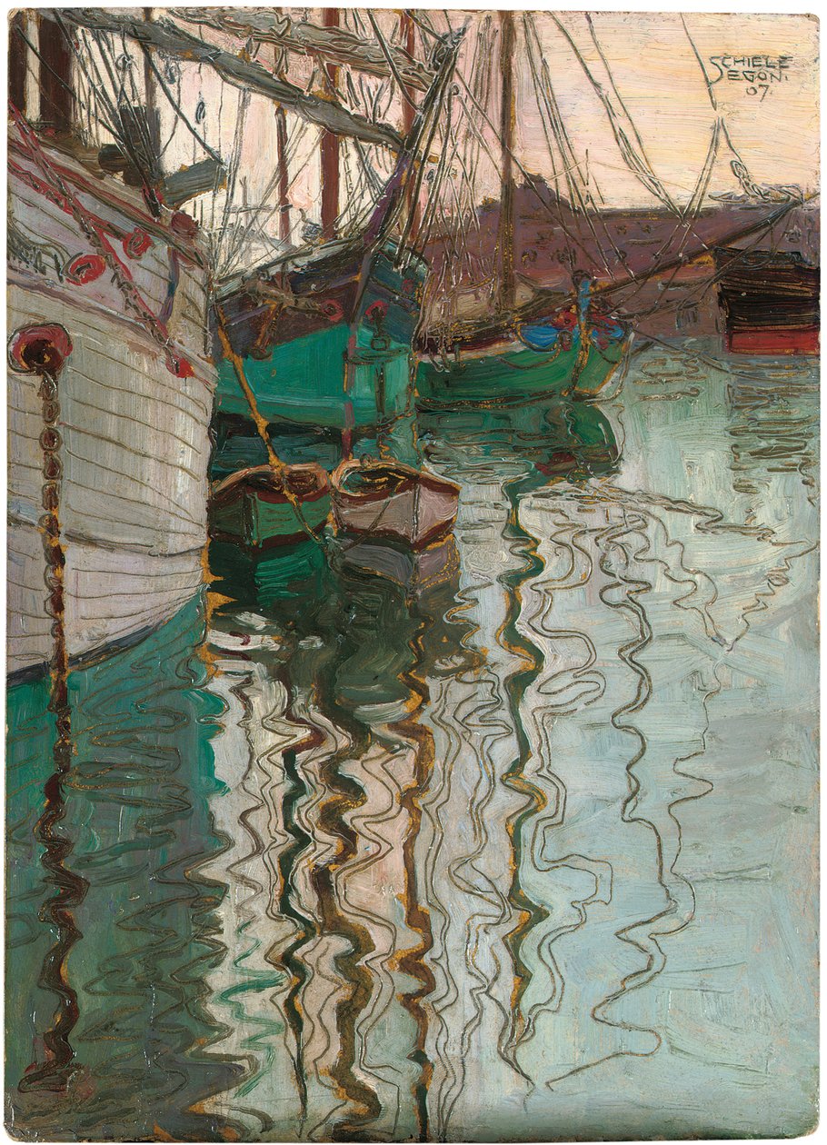 Trieste Limanı, 1907 by Egon Schiele