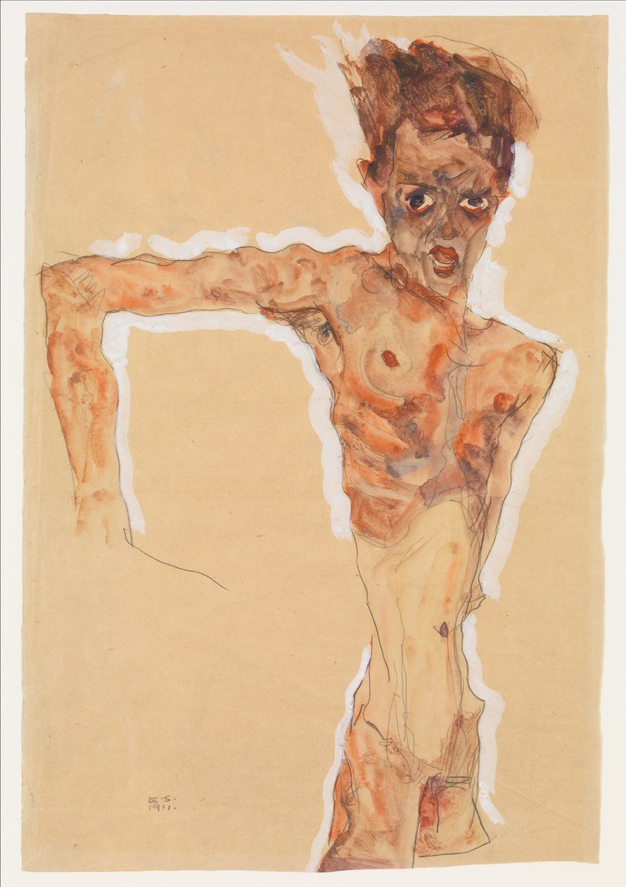 Otoportre, 1911 by Egon Schiele