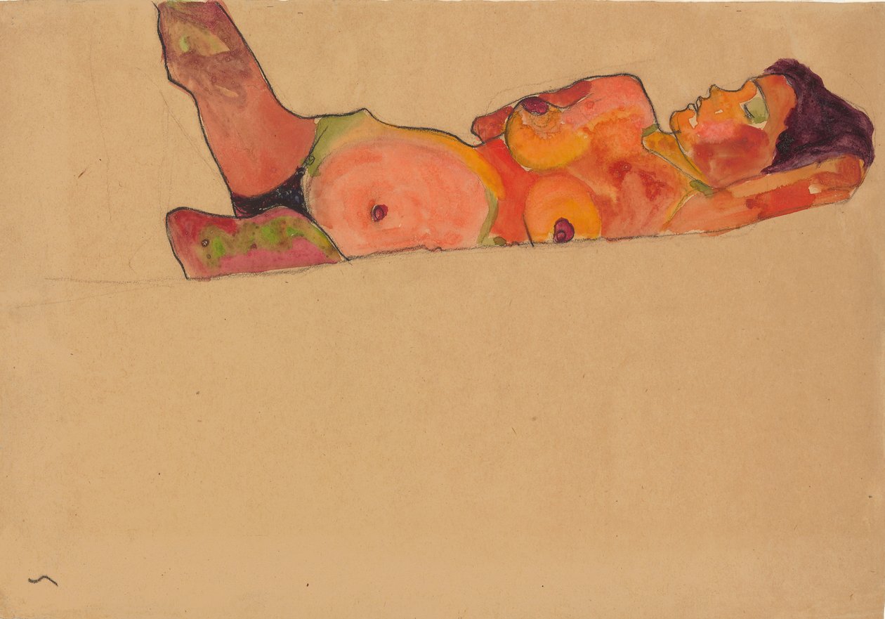 Uyuyan Kız, 1910 by Egon Schiele