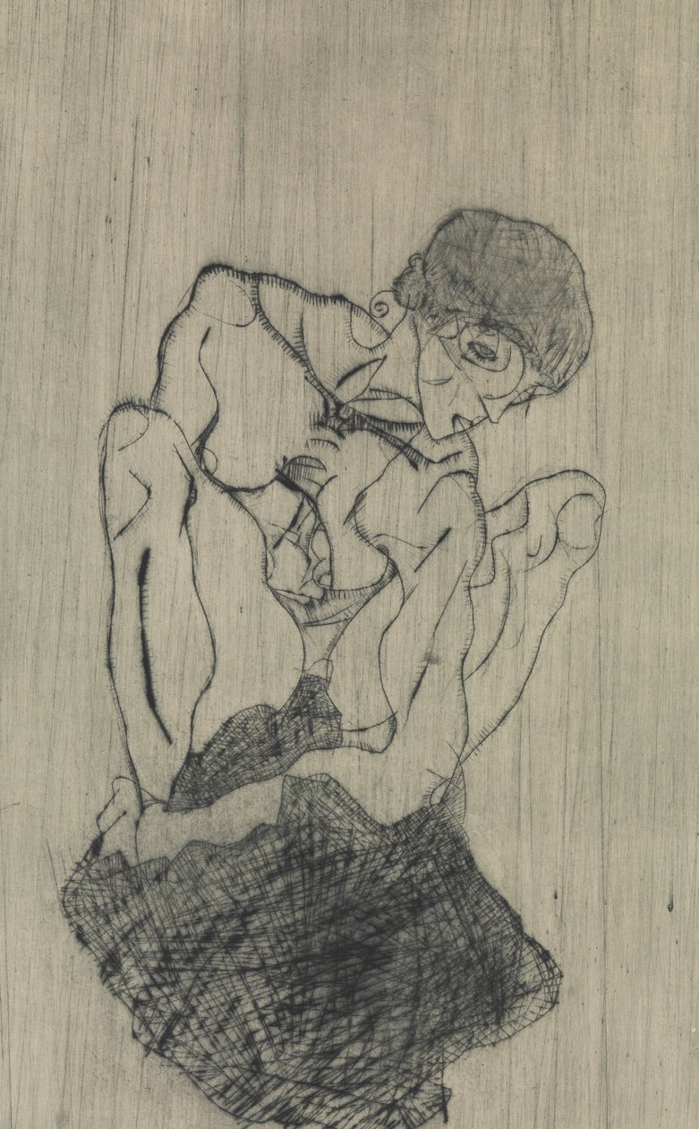 Acı, 1914. by Egon Schiele