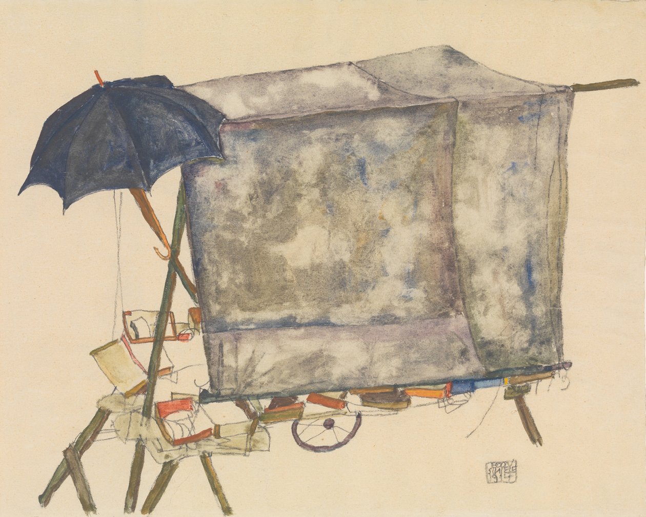 sokak arabası by Egon Schiele