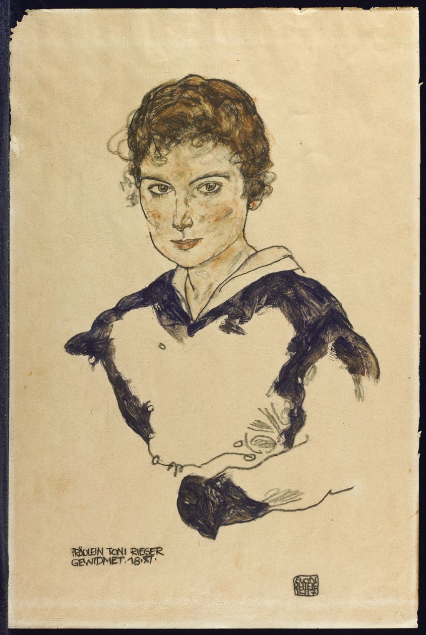 Bilinmeyen resim by Egon Schiele