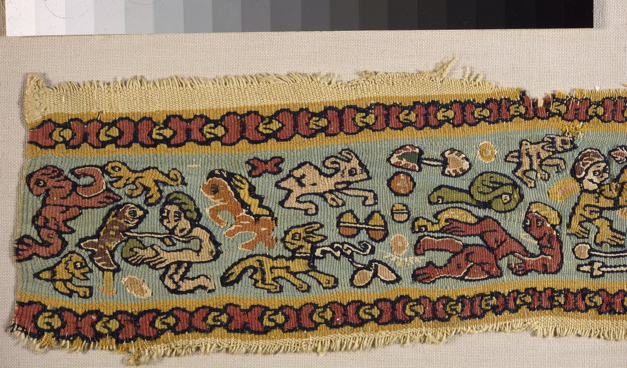 Bir goblen bandının parçası (goblen) by Egyptian