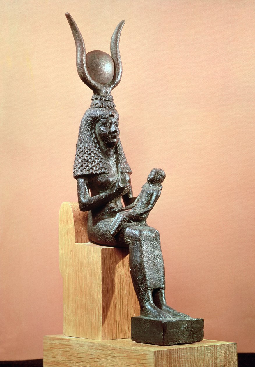 ಐಸಿಸ್ ಶಿಶು ಹೋರಸ್ (ಕಂಚಿನ) ಟರ್ಕ್ ಅನ್ನು ಹೀರುತ್ತಿದೆ by Egyptian