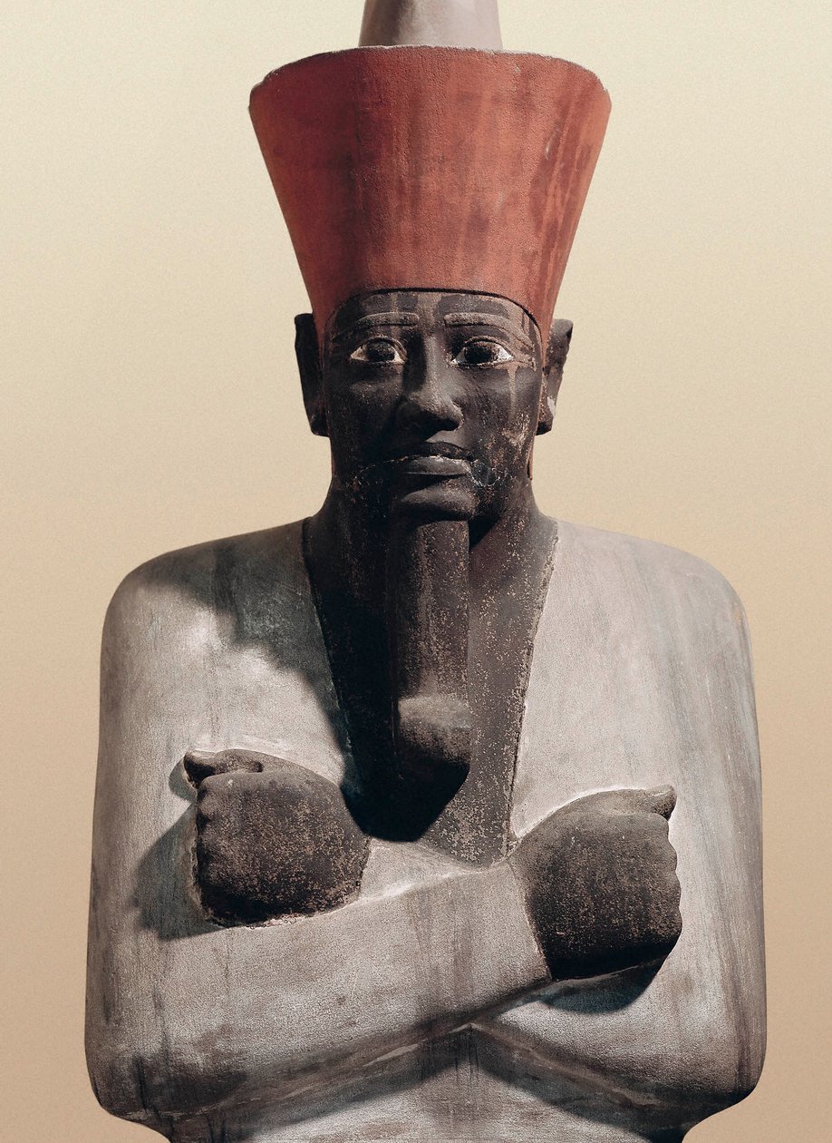 Mentuhotep II Heykeli (boyalı kumtaşı) by Egyptian 11th Dynasty